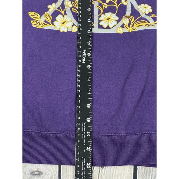 Boxlunch Harry Potter Wizarding World Deathly Hollows Logo Floral Crewneck Sz S - Picture 8 of 12